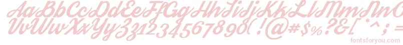 Streetwear Font – Pink Fonts on White Background