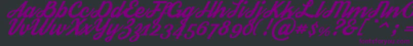 Streetwear Font – Purple Fonts on Black Background