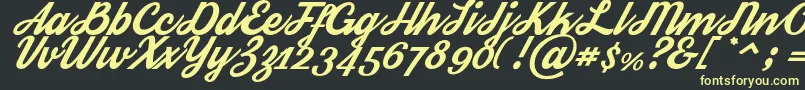 Streetwear Font – Yellow Fonts on Black Background