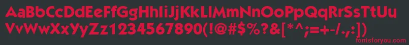 KaggishBold Font – Red Fonts on Black Background