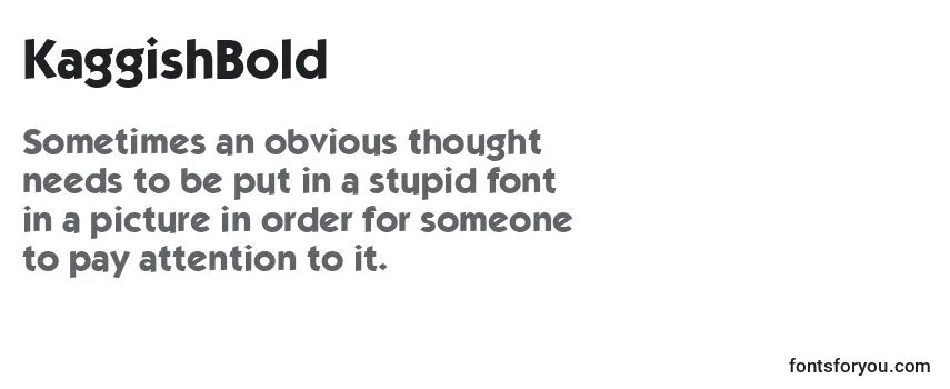 Review of the KaggishBold Font