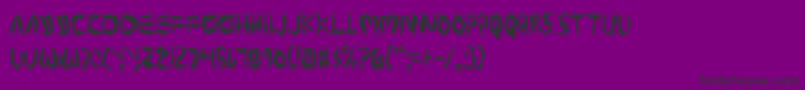 ProtoplasmCondensed Font – Black Fonts on Purple Background