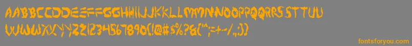 ProtoplasmCondensed-fontti – oranssit fontit harmaalla taustalla