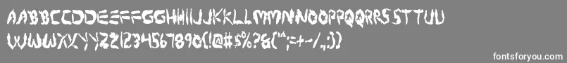 フォントProtoplasmCondensed – 灰色の背景に白い文字