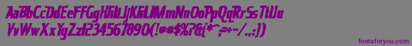 Kingrichardink Font – Purple Fonts on Gray Background