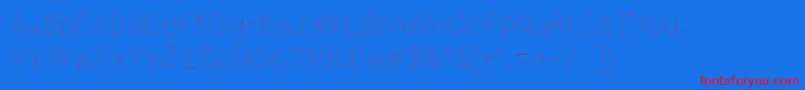 Filamentthree Font – Red Fonts on Blue Background