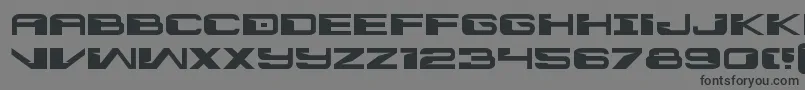 フォントInterdictionexpand – 黒い文字の灰色の背景