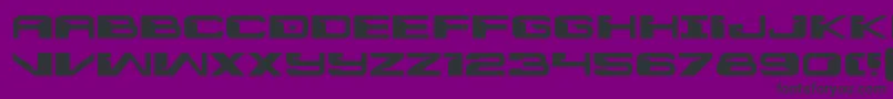 フォントInterdictionexpand – 紫の背景に黒い文字