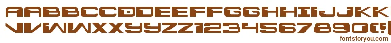 Шрифт Interdictionexpand – коричневые шрифты на белом фоне