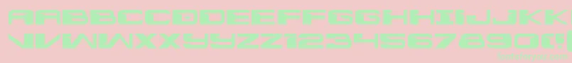 Interdictionexpand Font – Green Fonts on Pink Background