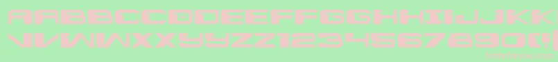 Interdictionexpand Font – Pink Fonts on Green Background