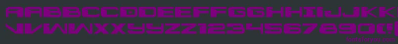 Interdictionexpand Font – Purple Fonts on Black Background