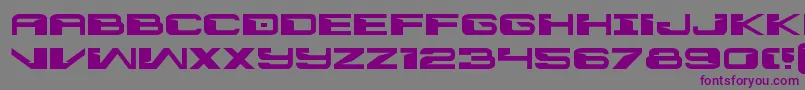 フォントInterdictionexpand – 紫色のフォント、灰色の背景