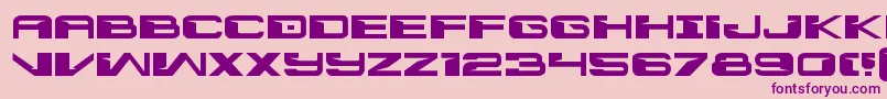 Interdictionexpand Font – Purple Fonts on Pink Background