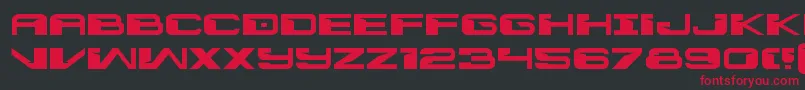 Interdictionexpand Font – Red Fonts on Black Background