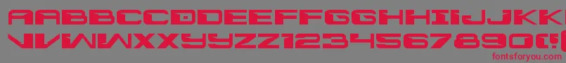 Interdictionexpand Font – Red Fonts on Gray Background