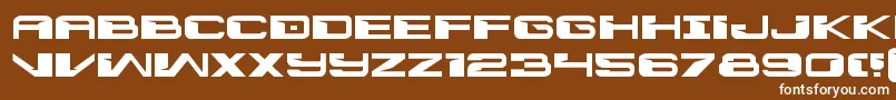 Interdictionexpand Font – White Fonts on Brown Background