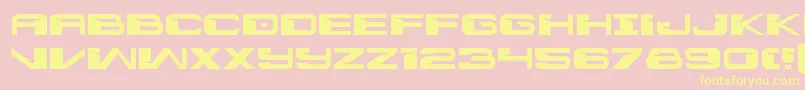 Interdictionexpand Font – Yellow Fonts on Pink Background