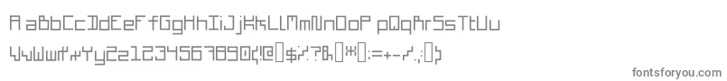 Шрифт Cubiccoremono – серые шрифты на белом фоне