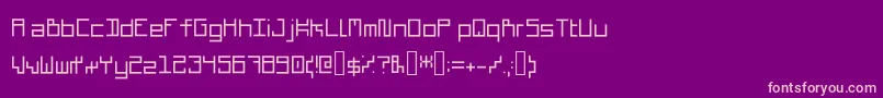 Шрифт Cubiccoremono – розовые шрифты на фиолетовом фоне