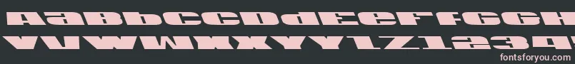 U.S.A.Left Font – Pink Fonts on Black Background