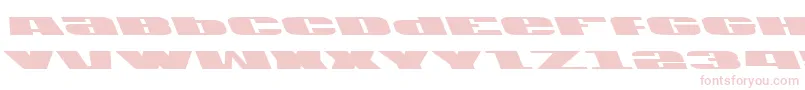 U.S.A.Left Font – Pink Fonts on White Background