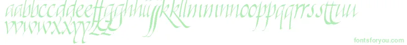 Killigra Font – Green Fonts on White Background