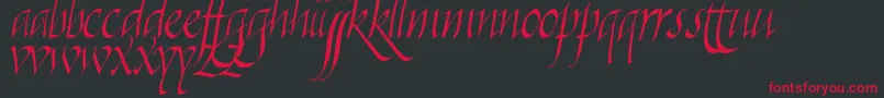 Killigra Font – Red Fonts on Black Background