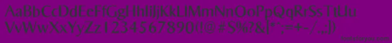 SigvarantiqueRegular Font – Black Fonts on Purple Background