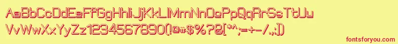 ElgethyUpperBoldOffset Font – Red Fonts on Yellow Background