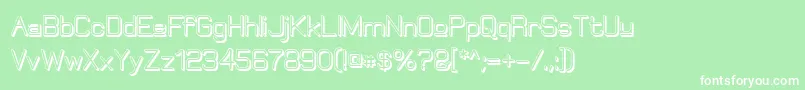 ElgethyUpperBoldOffset Font – White Fonts on Green Background