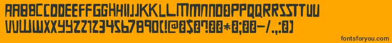 DkDieBruecke Font – Black Fonts on Orange Background