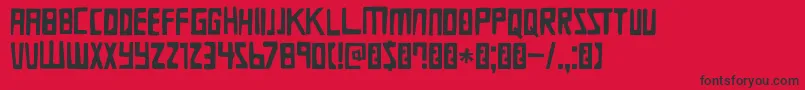 DkDieBruecke Font – Black Fonts on Red Background