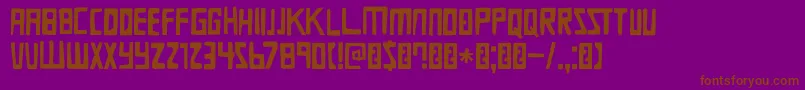 Шрифт DkDieBruecke – коричневые шрифты на фиолетовом фоне