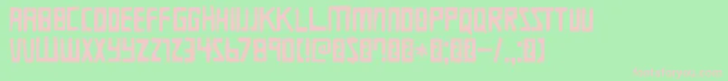 DkDieBruecke Font – Pink Fonts on Green Background