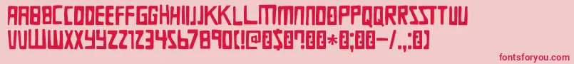 DkDieBruecke Font – Red Fonts on Pink Background