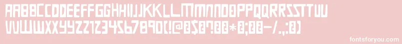 DkDieBruecke Font – White Fonts on Pink Background