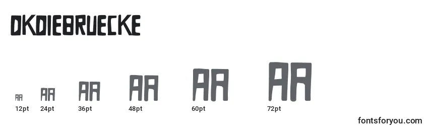 DkDieBruecke Font Sizes
