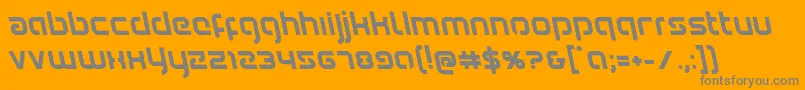 Youngerbloodboldleft Font – Gray Fonts on Orange Background