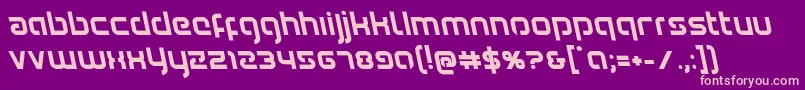 Youngerbloodboldleft Font – Pink Fonts on Purple Background