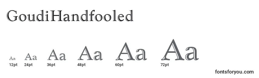 GoudiHandfooled Font Sizes