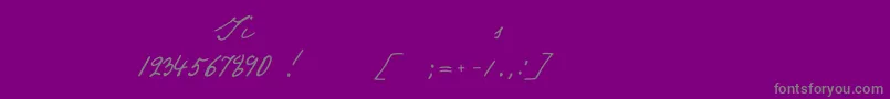 Gogol Font – Gray Fonts on Purple Background
