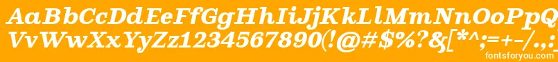 GhostlightBolditalic Font – White Fonts on Orange Background