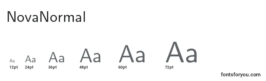 NovaNormal Font Sizes