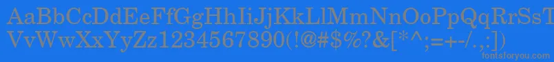 CenturySchoolbookRepriseSsi Font – Gray Fonts on Blue Background