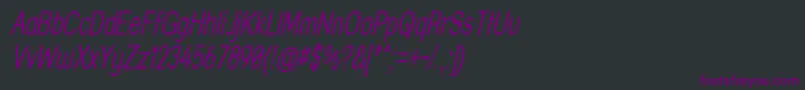 Strthit Font – Purple Fonts on Black Background