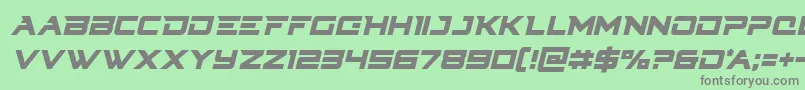 Cyberdynecondital Font – Gray Fonts on Green Background