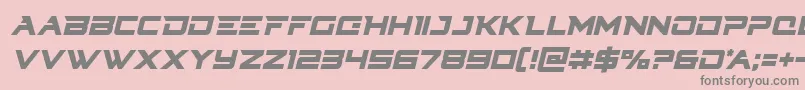 Cyberdynecondital Font – Gray Fonts on Pink Background