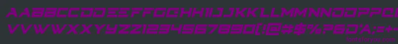 Cyberdynecondital Font – Purple Fonts on Black Background