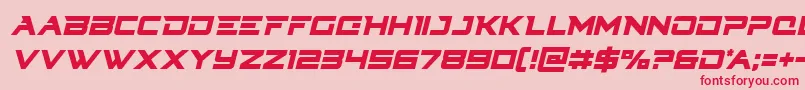 Cyberdynecondital Font – Red Fonts on Pink Background